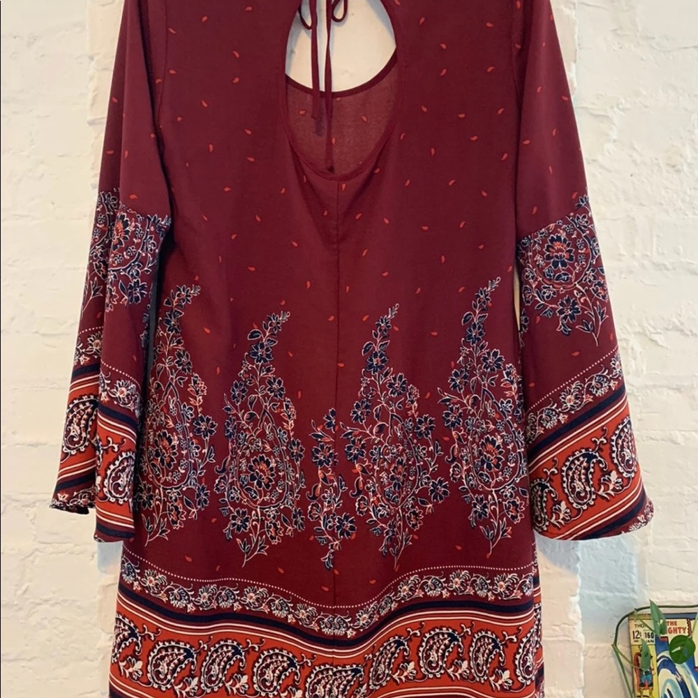 Boho Patterned Mini Dress - Picture 5 of 5